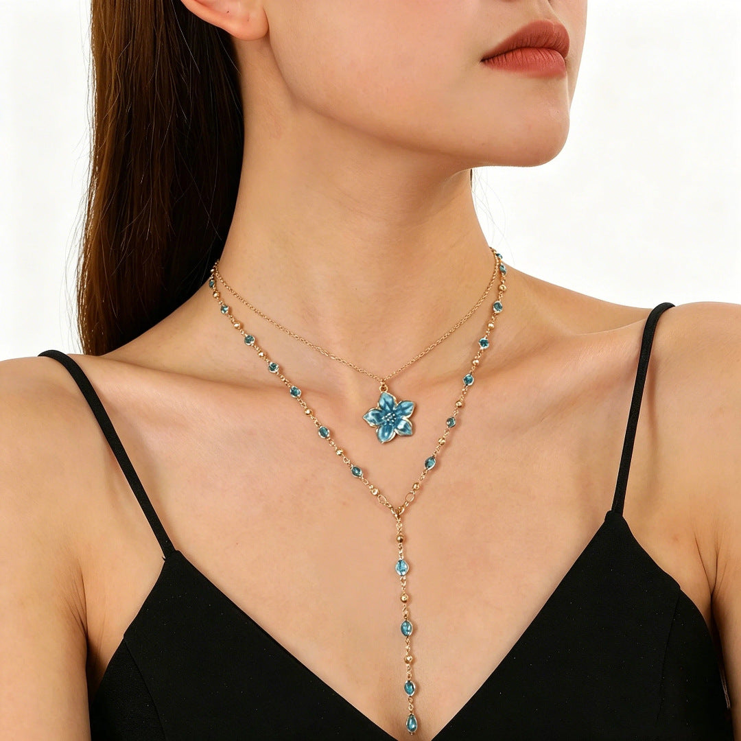 Women's Happy Pink Seedpod Light Luxury Clavicle Necklaces