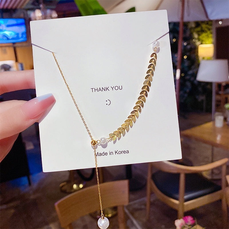 Women's Summer Fashion Heart For Design Simple Light Luxury Cold Style Necklaces