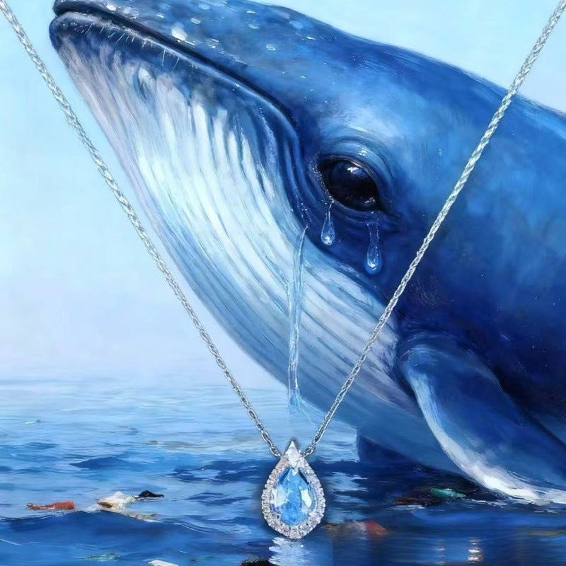 Water Drop Minority Simple Clavicle Chain Fashion Birthday Gift For Necklaces