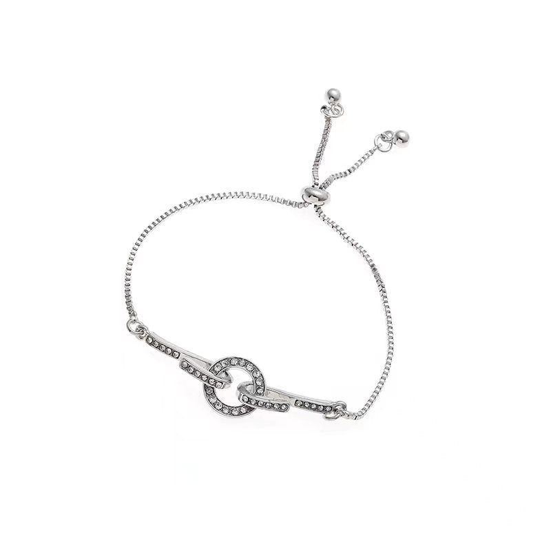 Women's Zircon Flower Korean Simple Design Personalized Bracelets