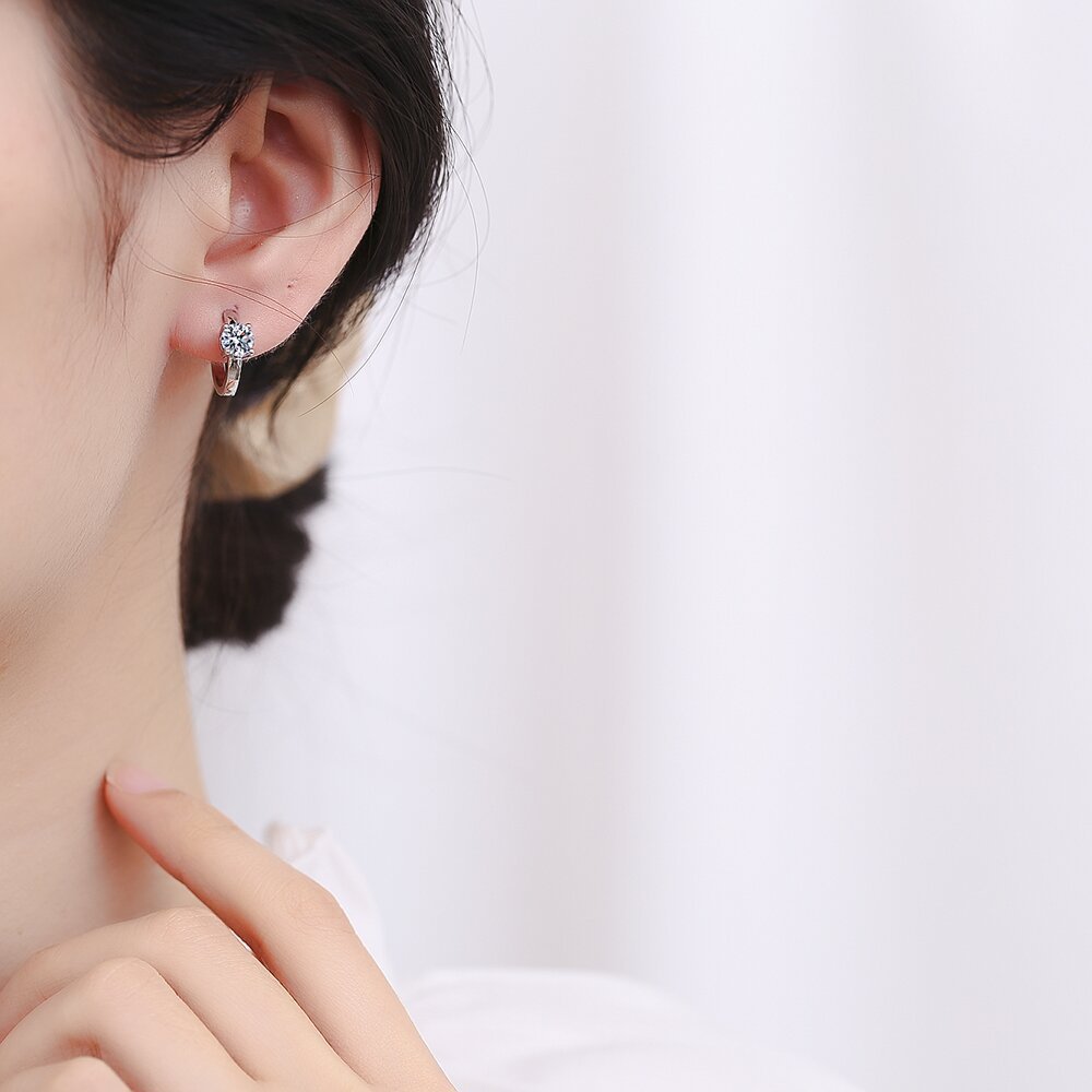 Live Streaming Points Imitation Moissanite Tassel Fashion Elegant Ear Earrings