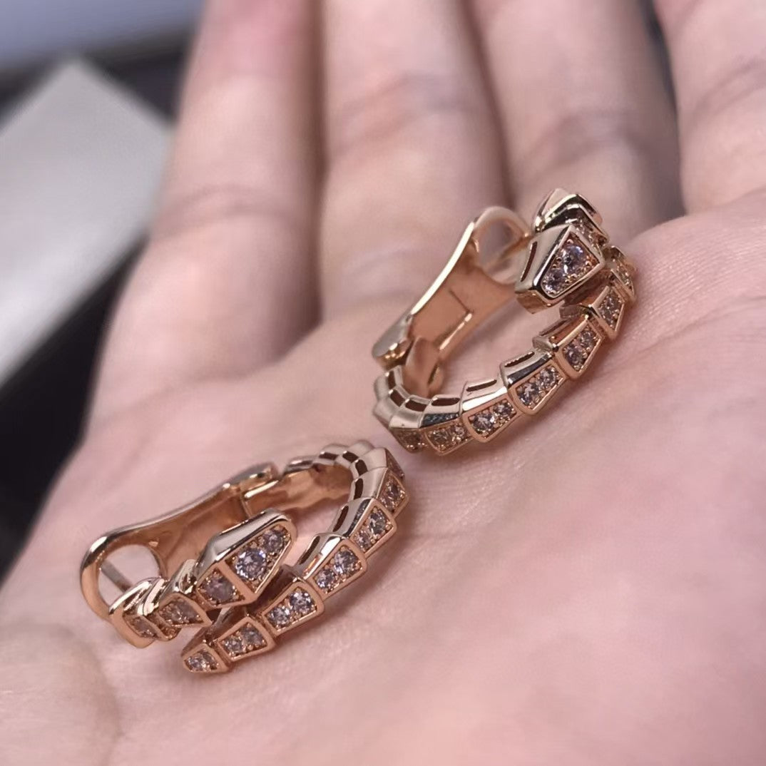 High Version Snake-shaped Ear Buckle Thick Earrings