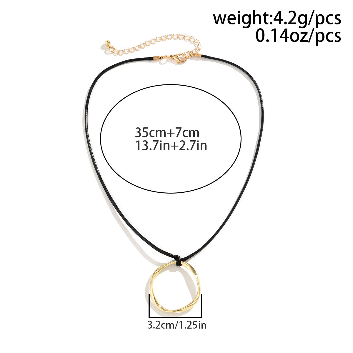 Ornament Simple Geometric Heart Shape Hollow Out Neck Necklaces