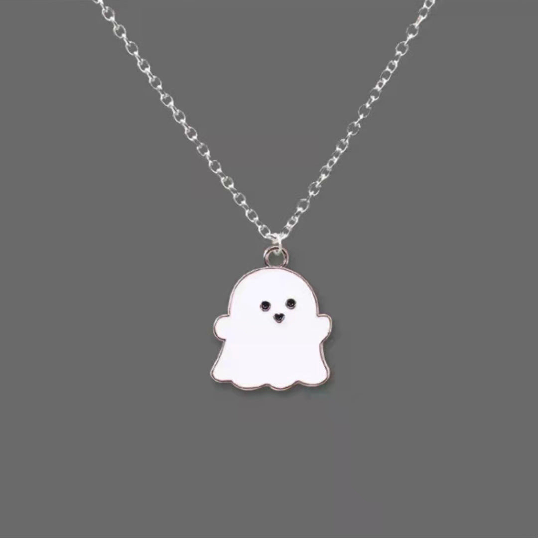 Ghost Black White Personalized Minority Hip Hop Necklace