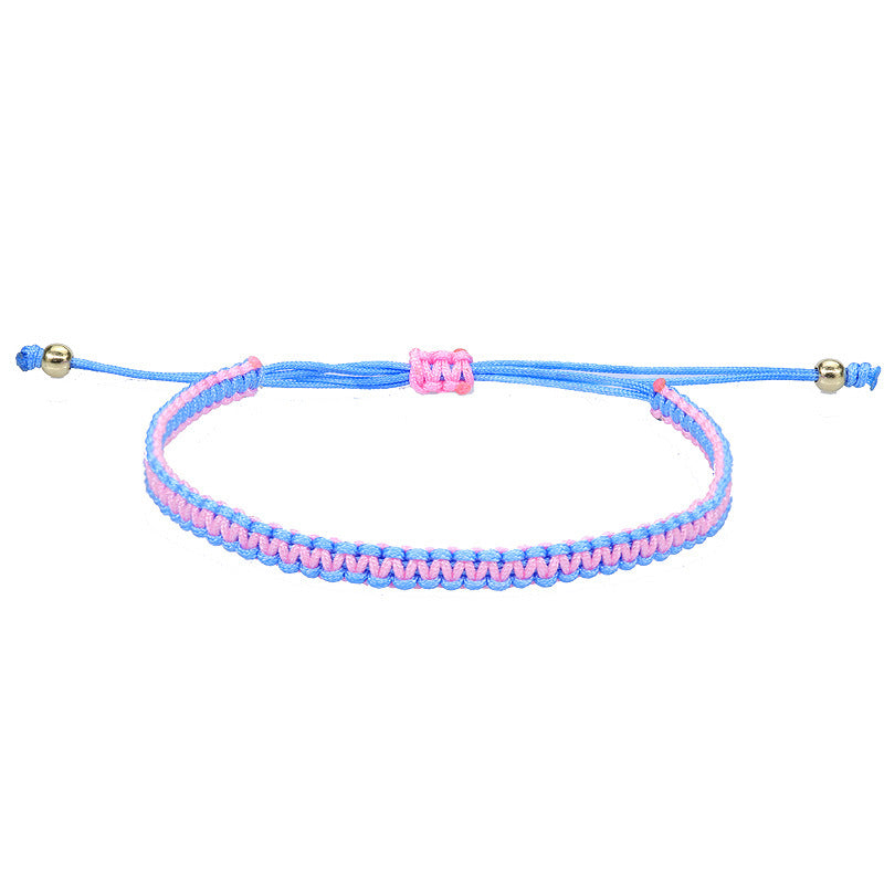 Hand Weaving Flat Knot Friendship Carrying Bracelets