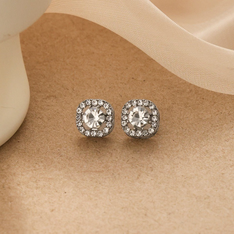 Women's Zircon Tassel Light Luxury High Sense Stud Earrings