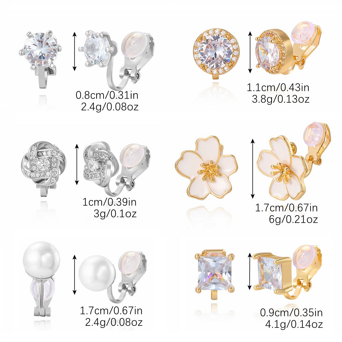 Women's Fashion Refined Grace All Match Pearl Ear Clip Without Stud Earrings