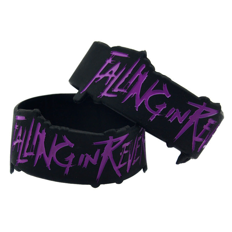 Silicone Fashion Music Hand Strap Trendy Hip Hop Bracelet
