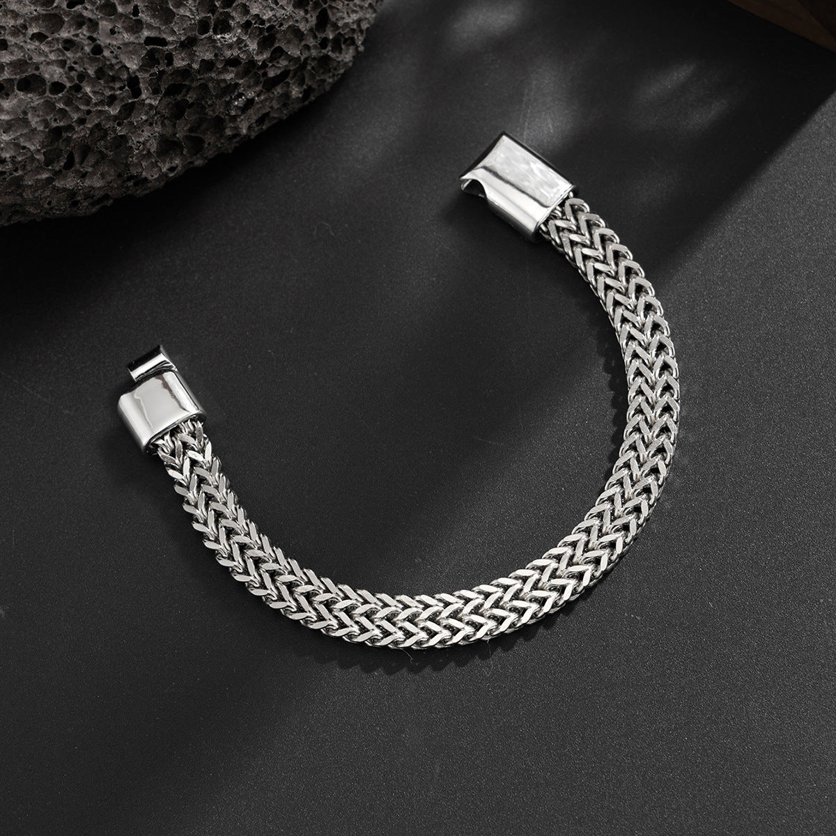Men's Street Stainless Steel Fashion Personality Cuban Link Bracelets