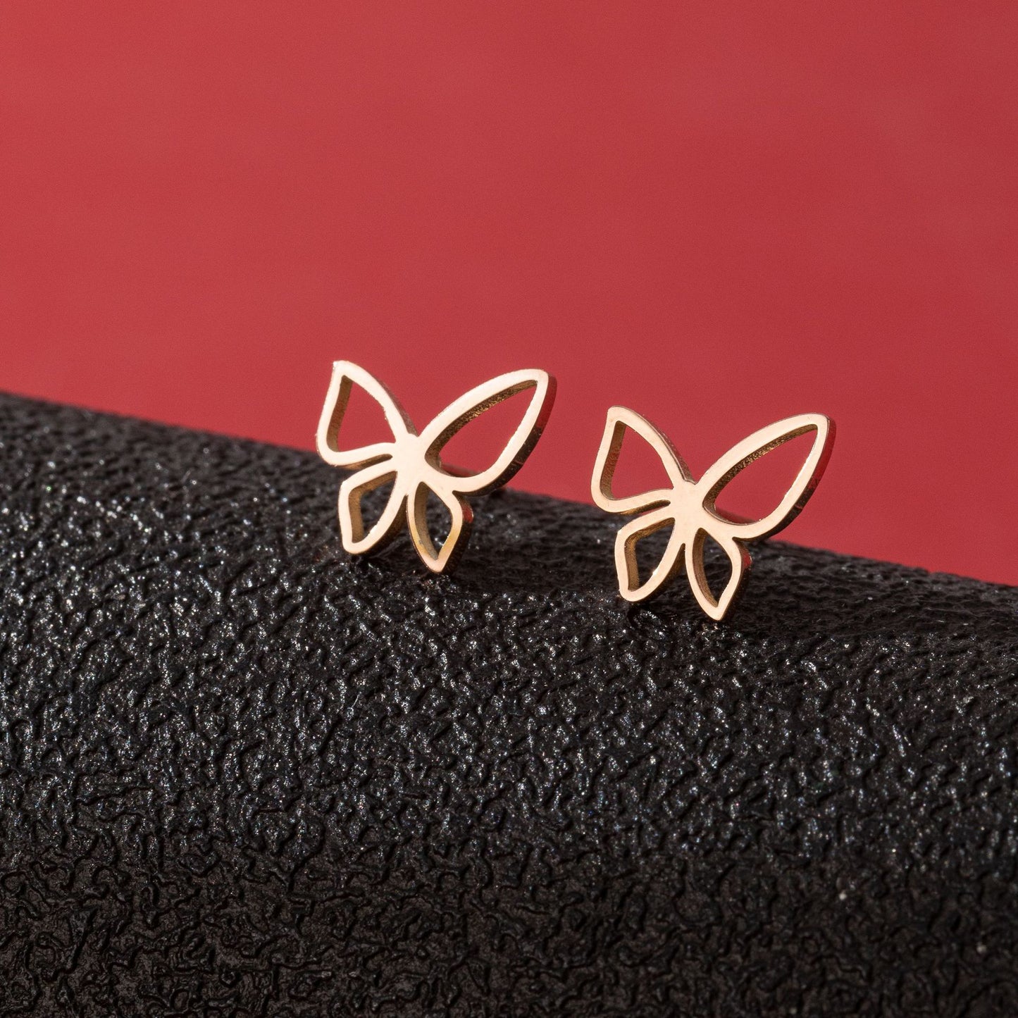 Small Animal Cute Butterfly Rabbit Asymmetric Earrings