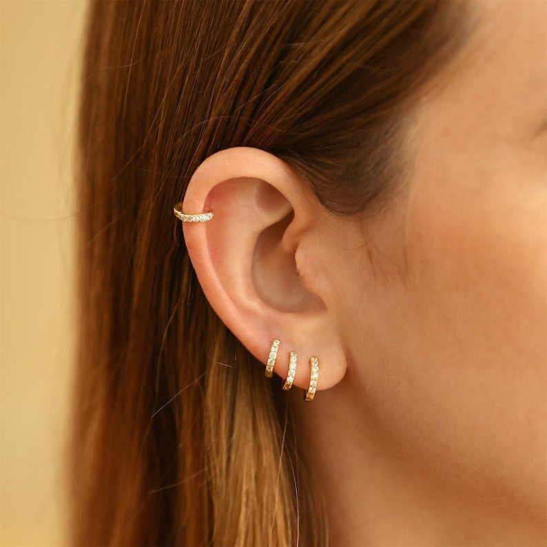 Fashion Simple Big High-grade Style Metal Ear Earrings
