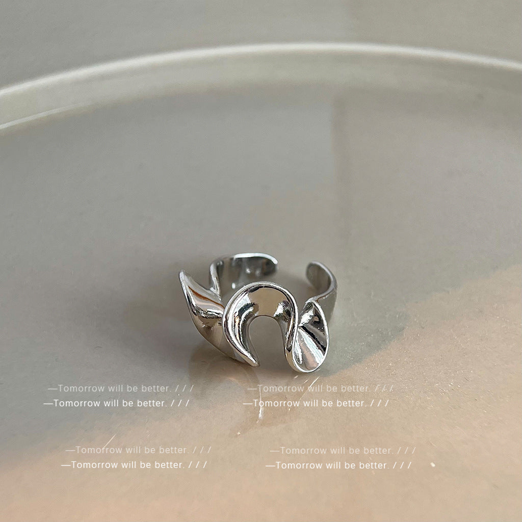 Liquid Female Personality High Sense Fashion Rings