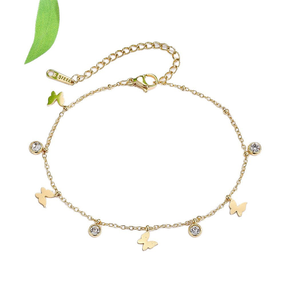 Women's For Daily Match Ornamental Stone Diamond Bracelet