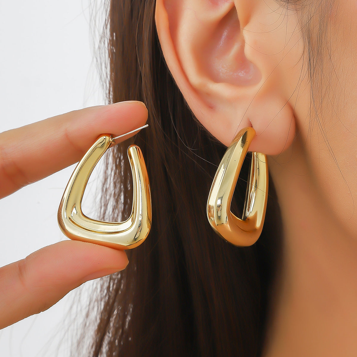 Plastic Minimalist Glossy Water Drop Acrylic Earrings