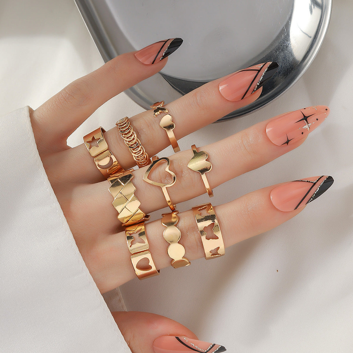 Women's Butterfly Open More Than Knuckle Sets Of Ring