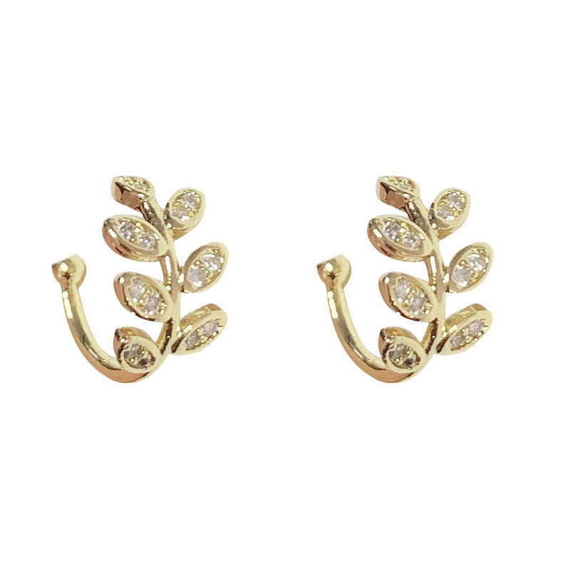 Leaves Ear Clip Adjustable Super Mori Earrings