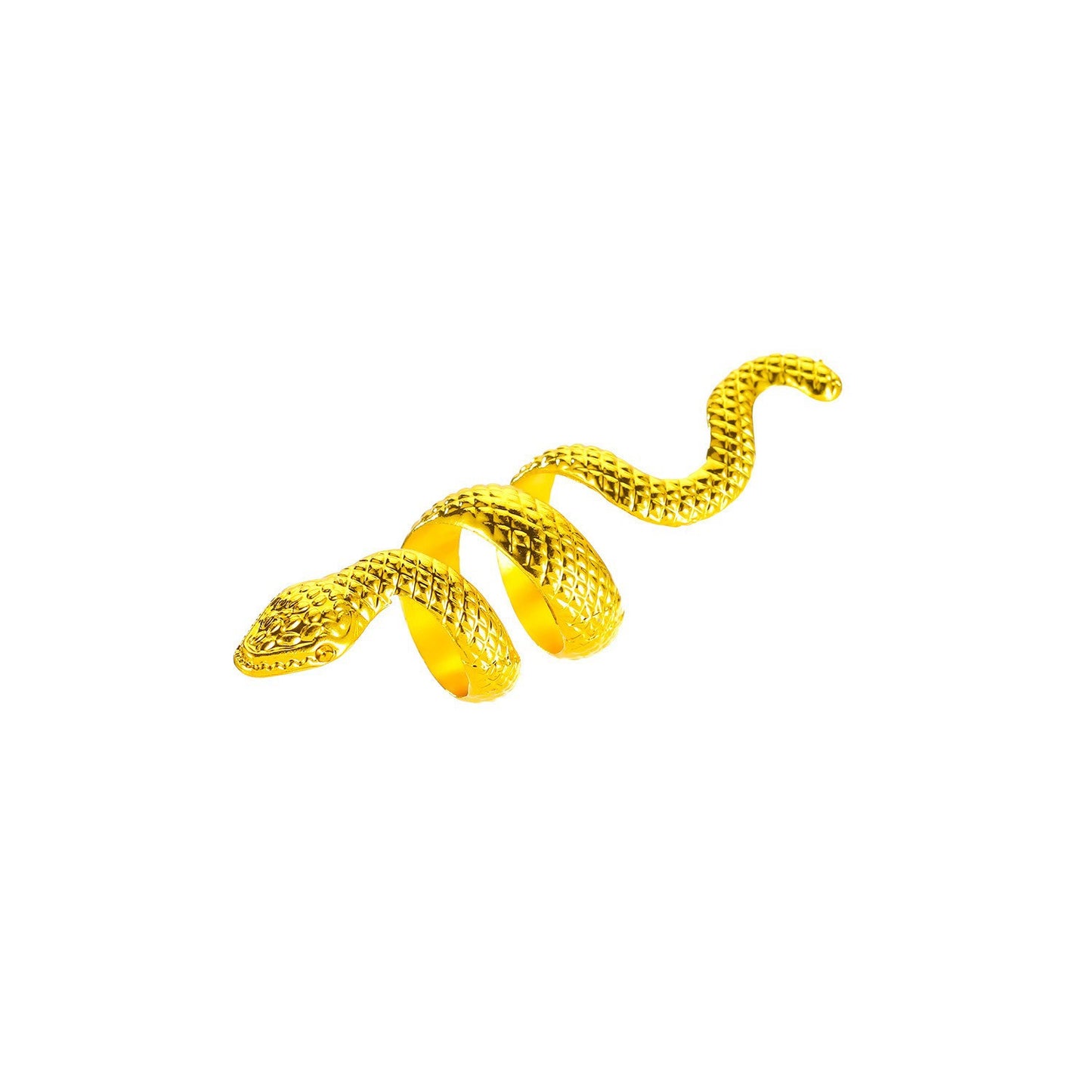 Men's Long Cool Handsome Serpentine Punk Snake-shaped Animal Retro Rings