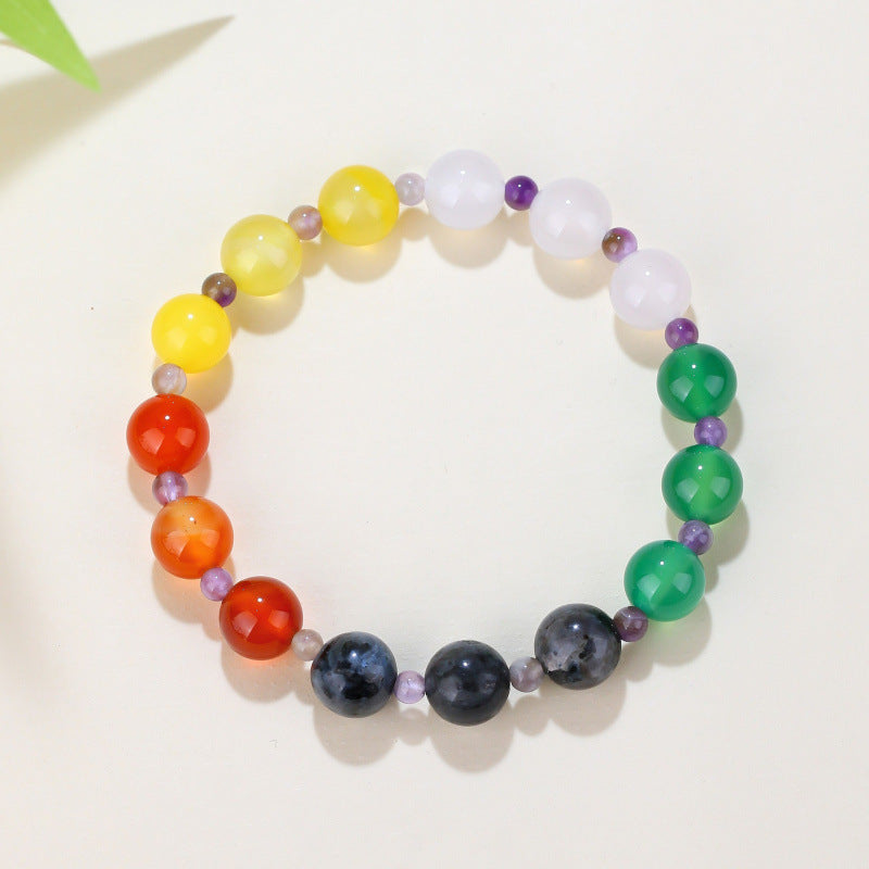 Women's & Men's Beaded For To Relieve Anxiety Natural Crystal Lucky Bracelet