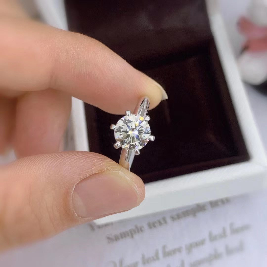 Women's Live Streaming Welfare Moissanite Classic Karat Rings