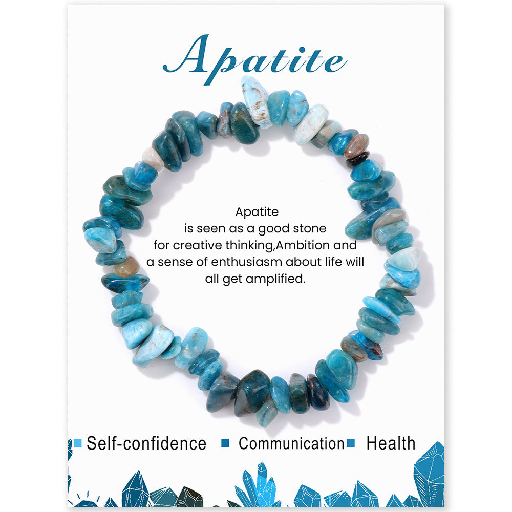 Women's Natural Stone Chain Simple Cute Color Bracelets