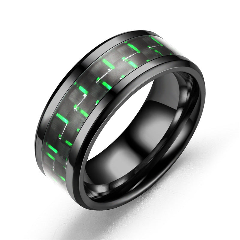 Fashion Creative Sier Flat Slotted Batch Flower Stainless Ring