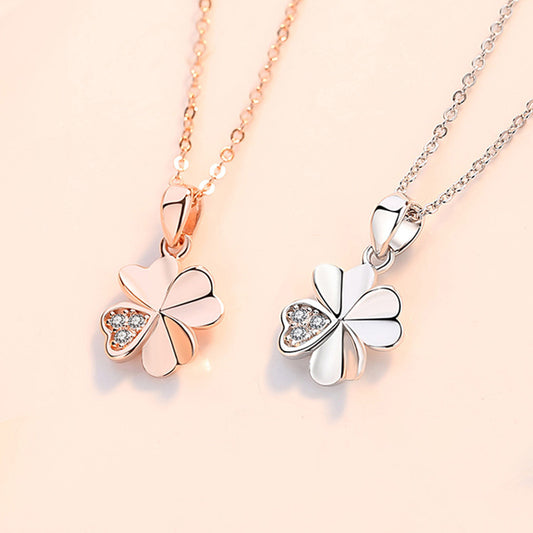 Clover Female Summer Clavicle Sterling Sier Color Gold Pendants