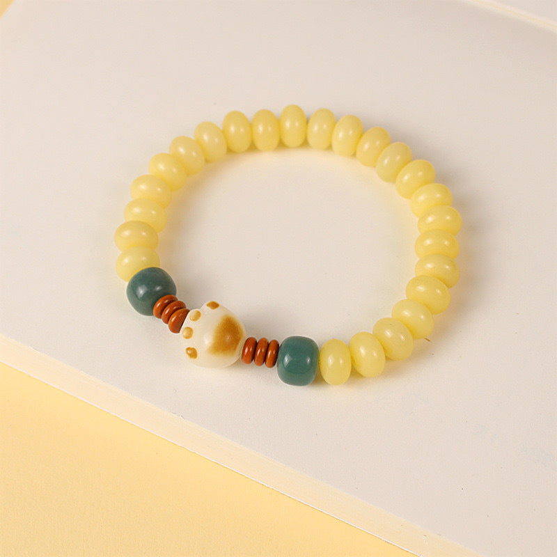 Bodhi Candy Color Single Circle Pliable Temperament High Throw Three Bracelets