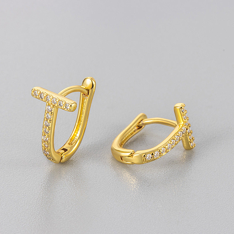 Women's Diamond Shape Clip Trendy Simple Compact Personalized Cold Style Unique Ear Buckle