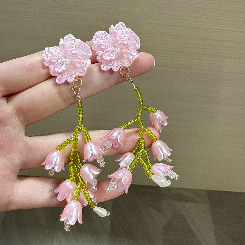 Super Fairy Mori Style Atmosphere Simple Earrings