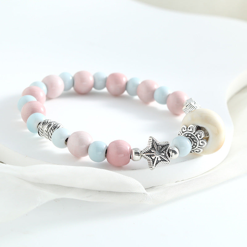 Women's Style Ceramic National Fashion Summer Minority Beaded Night Market Bracelet
