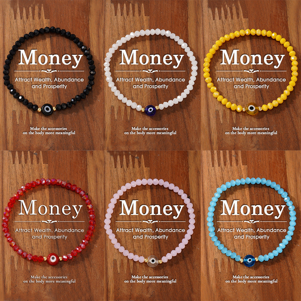 Devil's Eye Color Chain Female Twin Bracelet