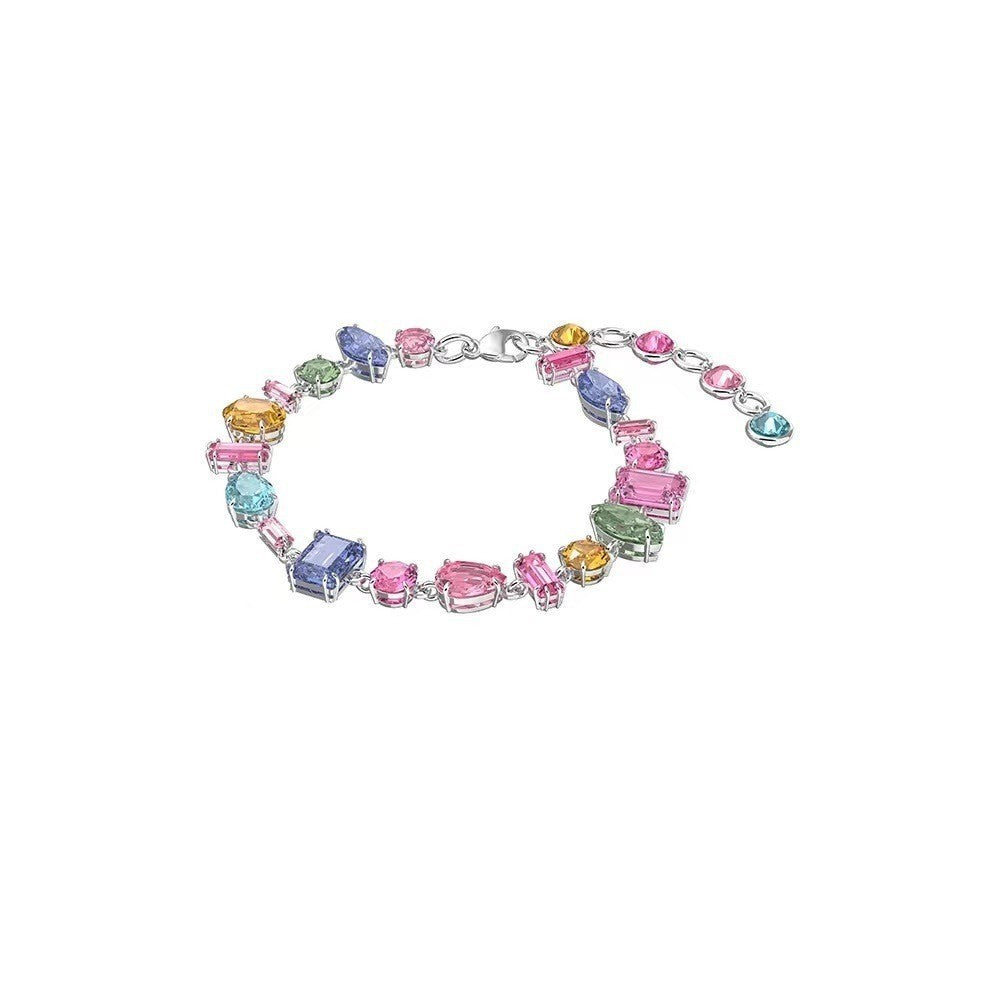 Pink Crystal Female Zircon Inlaid Light Luxury Bracelets