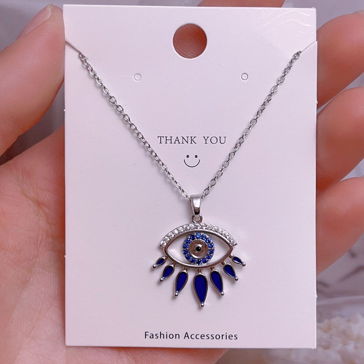 Eye Female Fashion Personality Titanium Steel Clavicle Necklaces