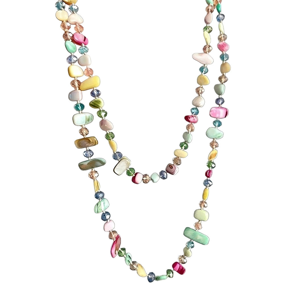 Shell Knotted Bead Light Luxury Minority Vacation Necklaces