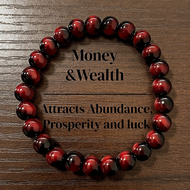 Xi Yellow Tiger Eyes Red Eye Green Bracelet
