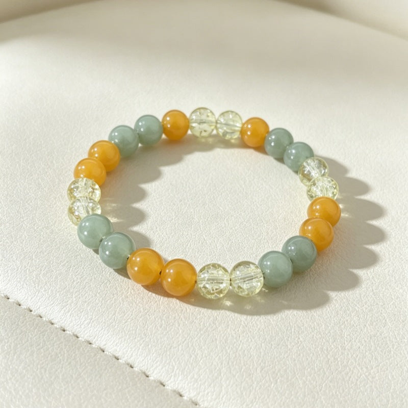 Xi Natural Crystal Stone Hot Flower Bracelets