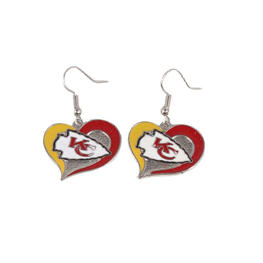 Oil Dripping Sports Team Series Denim Steel Pirate Earrings