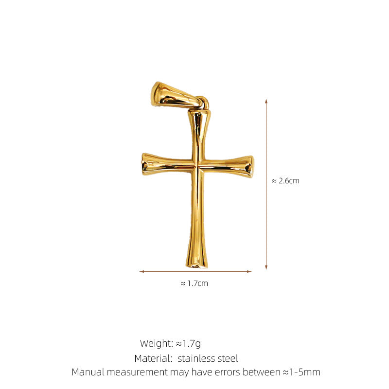 Diamond Cross Unique Fashion Titanium Steel Necklaces