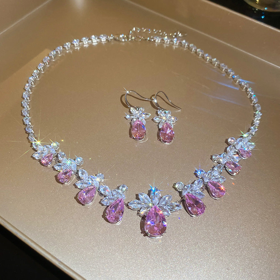 Elegant Drop Round Light Luxury Minority Necklaces