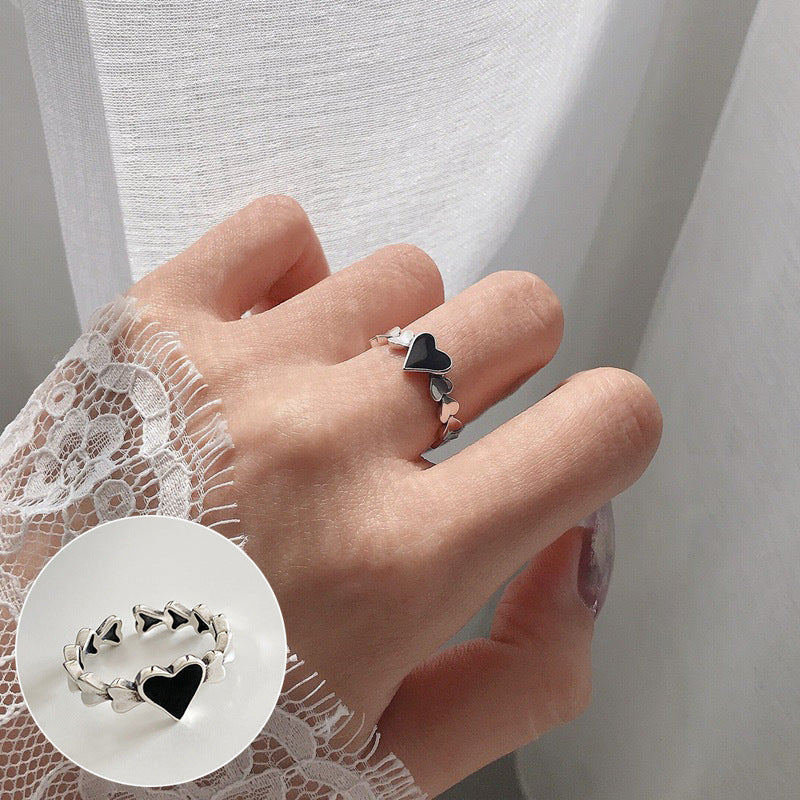 Roman Numeral Female Retro Fashion Chain Open Hip Hop Ring