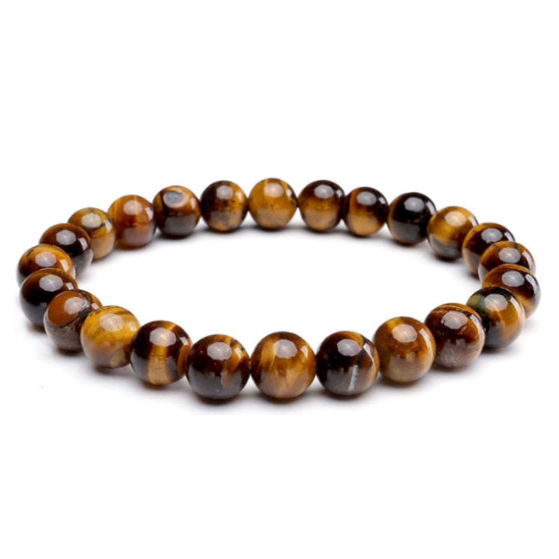 Tigereye White-barked Pine Agate Crystal Stone Bracelets