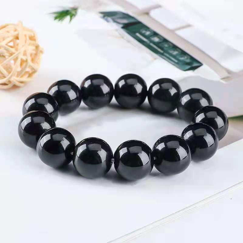 Women's & Men's Obsidian Single Fashion Simple Love Crystal Rings