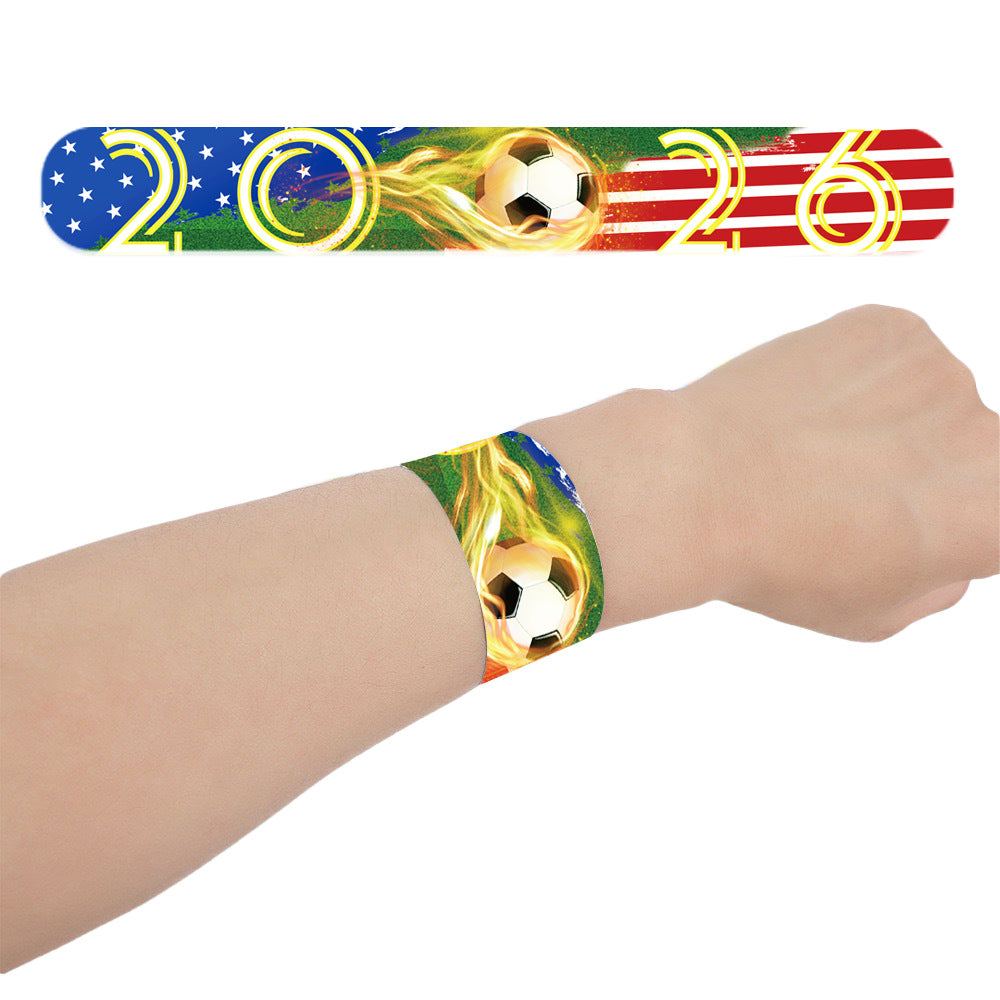 Children's Football World Cup Pop Toys Slap Party Gifts Track Bracelet