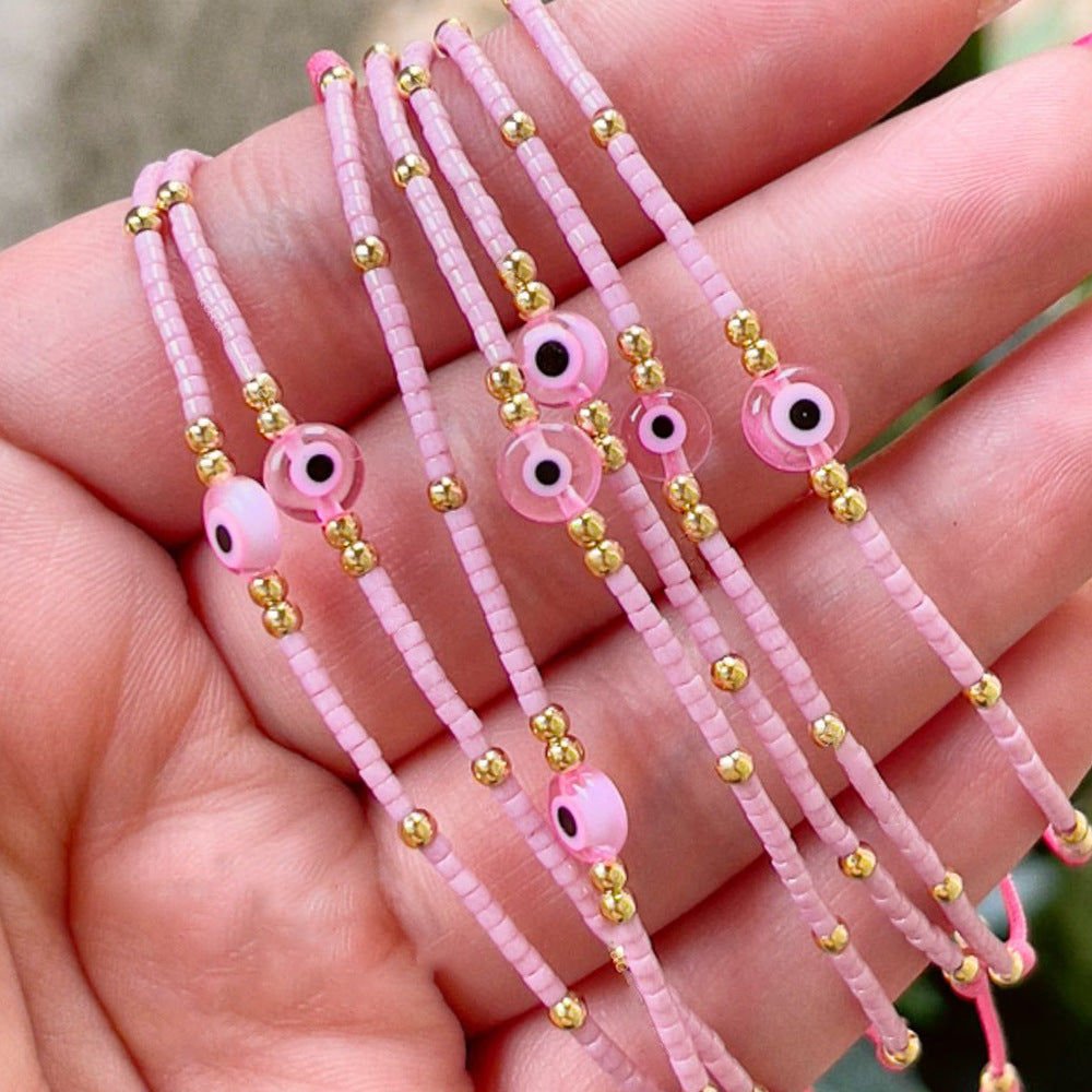 Bohemian Ethnic Style Retro Glaze Devil's Eye Bracelet