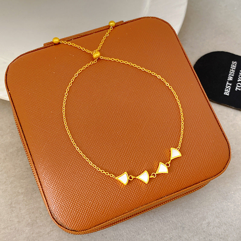 Light Luxury Micro Inlaid Zircon Woven Wire Mesh Fashion Temperament Bracelet