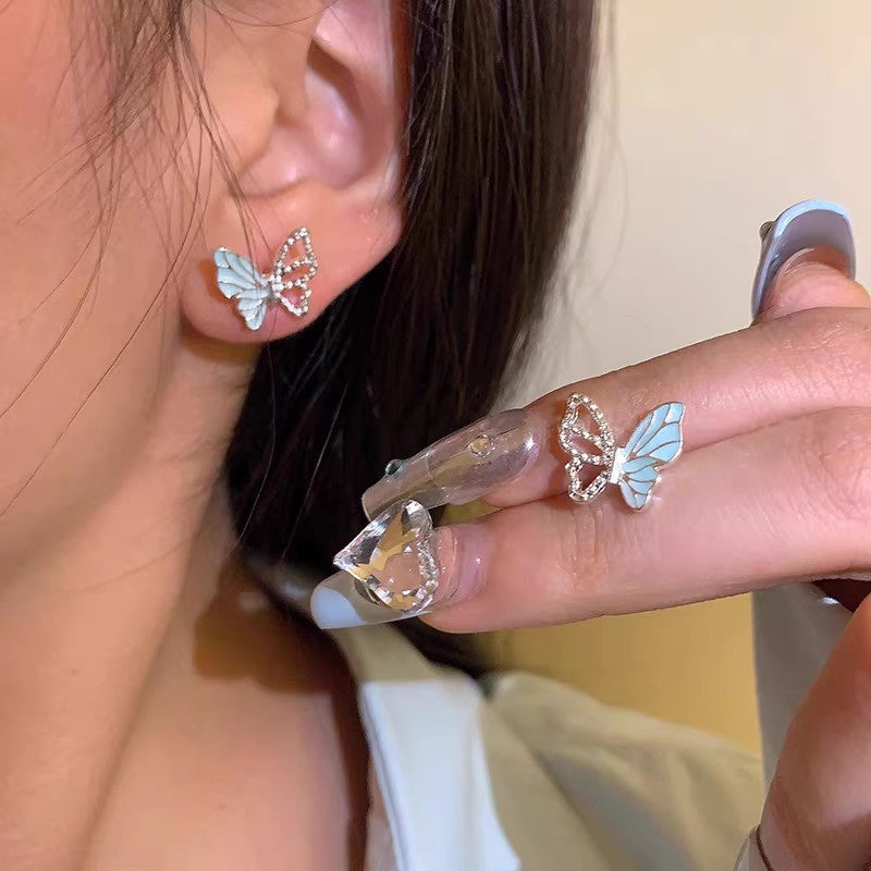 Women's Zircon Tassel Light Luxury High Sense Stud Earrings