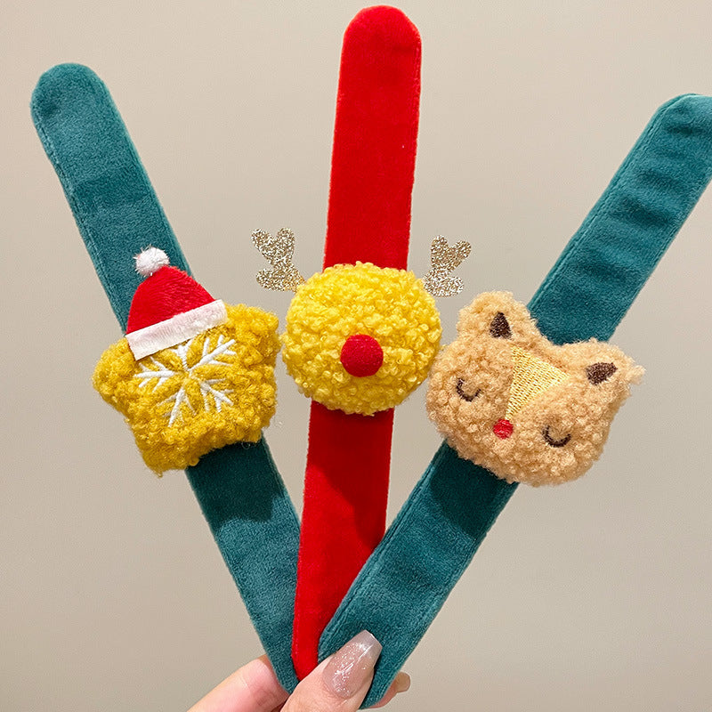 Children's Plush Cute Doll Elk Slap Gift Hair Couple Bracelet