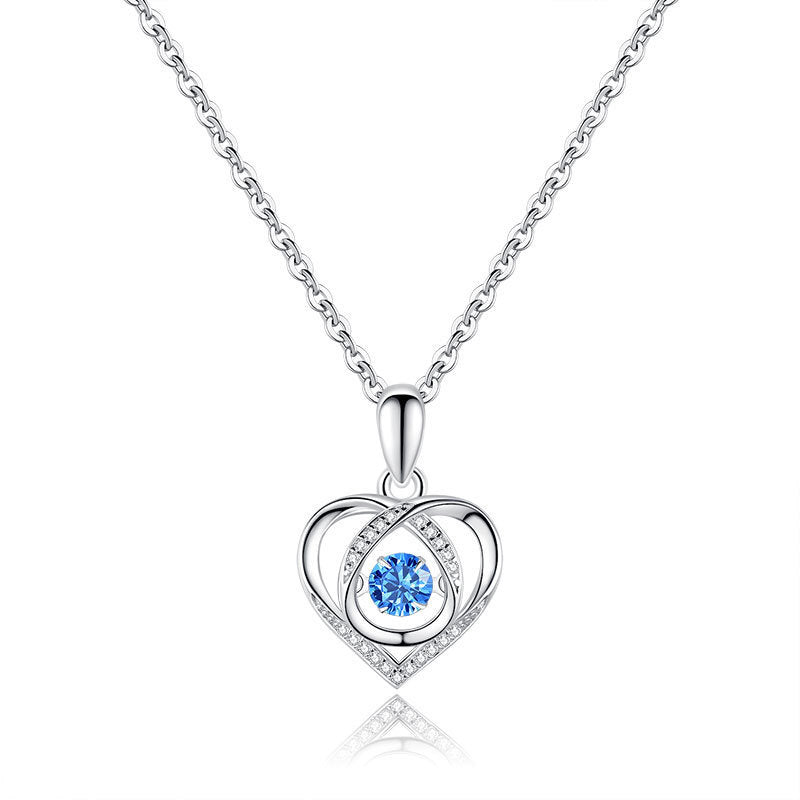 Drop Sier-plated Beating Love Accessories Valentine's Pendants