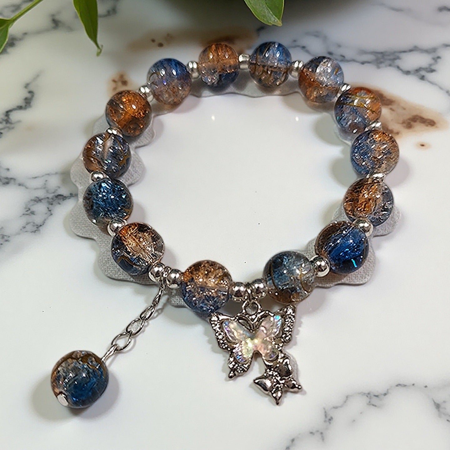 Fantasy Flower Glazed Female Gradient Contrast Bracelet