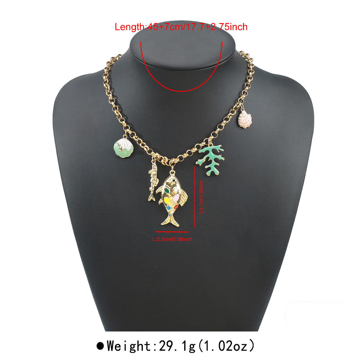 Conch Small Fish Personality Trend Ocean Earrings